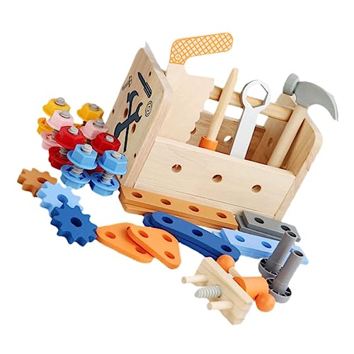 POPETPOP 1Satz DIY Werkzeugset aus Werkzeugkoffer für Kleinkinder Pädagogisches Handfertigkeiten und Vorstellungskraft Sicheres und Langlebiges Design POPETPOP 1Satz DIY Werkzeugset aus Werkzeugkoffer für Kleinkinder Pädagogisches Handfertigkeiten und Vorstellungskraft Sicheres und Langlebiges Design von POPETPOP