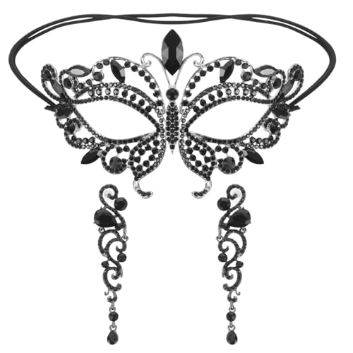 POPETPOP 1Satz Frauen Maske mit Ohrringen Halloween Maske für Karneval Maskerade Einzigartiges Cosplay für Partys Kreative Foto Requisiten POPETPOP 1Satz Frauen Maske mit Ohrringen Halloween Maske für Karneval Maskerade Einzigartiges Cosplay für Partys Kreative Foto Requisiten von POPETPOP