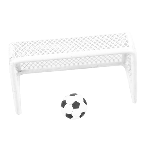 POPETPOP 1Satz Fußballtor Set mit Fußball für Puppenhäuser Realistisches Design Tragbar für Dekorationen und Sammlerstücke POPETPOP 1Satz Fußballtor Set mit Fußball für Puppenhäuser Realistisches Design Tragbar für Dekorationen und Sammlerstücke von POPETPOP
