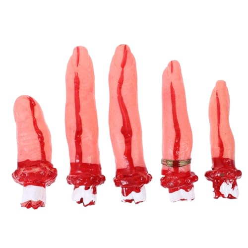 POPETPOP 1Satz Halloween Finger Requisiten Realistische Blutige Finger für Gruselige Halloween Dekoration und Partys für Geisterhäuser und Bühnenaufführungen POPETPOP 1Satz Halloween Finger Requisiten Realistische Blutige Finger für Gruselige Halloween Dekoration und Partys für Geisterhäuser und Bühnenaufführungen von POPETPOP