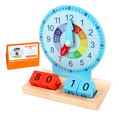 POPETPOP 1Satz Holz Lernuhr für Pädagogisches zur Zeitverständnisförderung Stunden Anzeige Farbenfrohes Design für Kindergarten und Grundschule Holzspielzeug für Kleinkinder POPETPOP 1Satz Holz Lernuhr für Pädagogisches zur Zeitverständnisförderung Stunden Anzeige Farbenfrohes Design für Kindergarten und Grundschule Holzspielzeug für Kleinkinder von POPETPOP