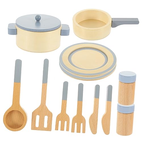 POPETPOP 1Satz Holzspielzeug Küchenset für Realistisches Kochgeschirr Fördert Kreativität und Hand Augen Koordination für Rollenspiele und zu Besonderen Anlässen POPETPOP 1Satz Holzspielzeug Küchenset für Realistisches Kochgeschirr Fördert Kreativität und Hand Augen Koordination für Rollenspiele und zu Besonderen Anlässen von POPETPOP