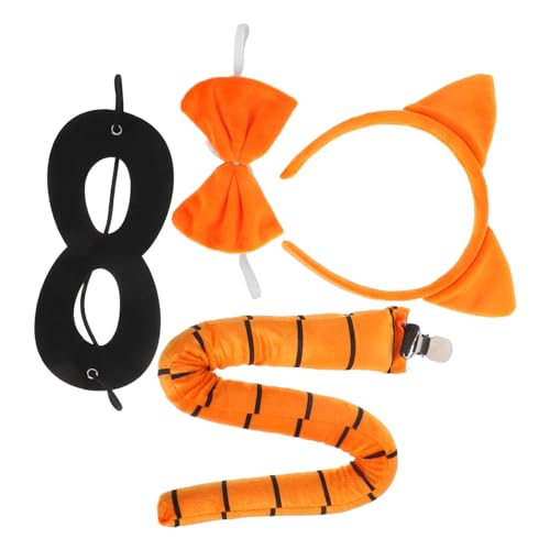 POPETPOP 1Satz Katzenohren Stirnband für Teiliges Kostüm mit Katzenschwanz und Augenmaske Accessoire für Halloween Feiern und Cosplay Rollenspiele Strapazierfähig und Leicht POPETPOP 1Satz Katzenohren Stirnband für Teiliges Kostüm mit Katzenschwanz und Augenmaske Accessoire für Halloween Feiern und Cosplay Rollenspiele Strapazierfähig und Leicht von POPETPOP