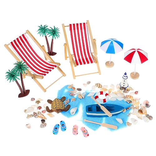 POPETPOP 1Satz Mikrolandschaft Stranddekorationszubehör Muscheln Bäume Sand Liegestühle Lustiges für Kreative Mikroszenen und Lernmittel für Dollhouses POPETPOP 1Satz Mikrolandschaft Stranddekorationszubehör Muscheln Bäume Sand Liegestühle Lustiges für Kreative Mikroszenen und Lernmittel für Dollhouses von POPETPOP