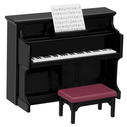POPETPOP 1Satz Mini Klavier mit Hocker Realistisches Mikromodellzubehör für Puppenhäuser Kinderspielzeug für Kreative Szenen und Dekoration Mini Hauszubehör POPETPOP 1Satz Mini Klavier mit Hocker Realistisches Mikromodellzubehör für Puppenhäuser Kinderspielzeug für Kreative Szenen und Dekoration Mini Hauszubehör von POPETPOP