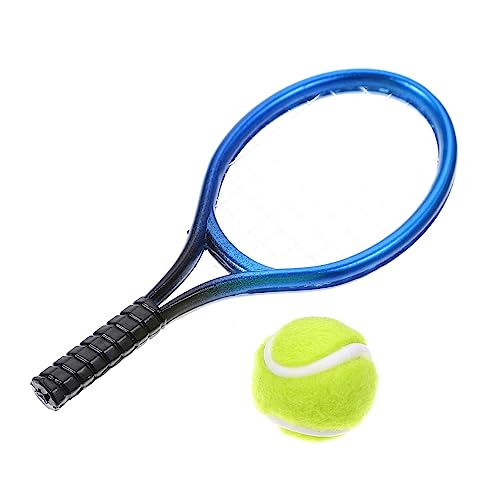 POPETPOP 1Satz Mini Tennisschläger Modell Dekorationszubehör für Puppenhäuser Leicht Tragbar Detailgetreu für Perfektes Tennis Deko Element POPETPOP 1Satz Mini Tennisschläger Modell Dekorationszubehör für Puppenhäuser Leicht Tragbar Detailgetreu für Perfektes Tennis Deko Element von POPETPOP