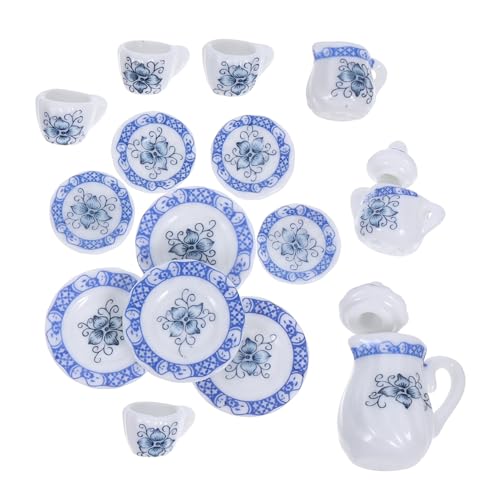 POPETPOP 1Satz Tee Service Teiliges Puppenhaus Zubehör und Tassen für Häuser Blauer Blumenprint Realistisches Puppenhaus Erlebnis POPETPOP 1Satz Tee Service Teiliges Puppenhaus Zubehör und Tassen für Häuser Blauer Blumenprint Realistisches Puppenhaus Erlebnis von POPETPOP