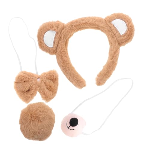 POPETPOP 1Satz Tierbärenkostüm mit Stirnband und Fliege für Cosplay und Halloween Teiliges Kostümzubehör für Erwachsene Leicht und Bequem POPETPOP 1Satz Tierbärenkostüm mit Stirnband und Fliege für Cosplay und Halloween Teiliges Kostümzubehör für Erwachsene Leicht und Bequem von POPETPOP