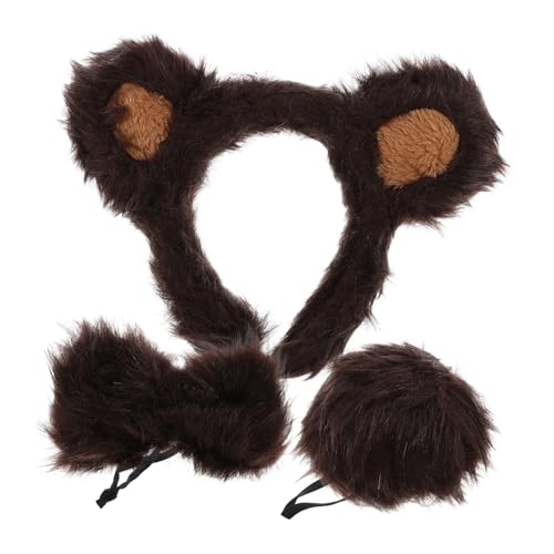 POPETPOP 1Satz Tierkostüm Zubehörset Teiliges Bärenohren Stirnband Fliege für Cosplay Party und Festivals Wiederverwendbar und Angenehm zu Perfektes POPETPOP 1Satz Tierkostüm Zubehörset Teiliges Bärenohren Stirnband Fliege für Cosplay Party und Festivals Wiederverwendbar und Angenehm zu Perfektes von POPETPOP
