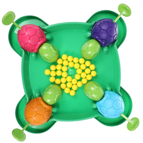 POPETPOP 1Satz Tischspiel für Interaktives Schildkröten Brettspiel mit Bunten Bohnen Familienspiel für Spieler Fördert Farberkennung und Motorische Fähigkeiten Ab von POPETPOP