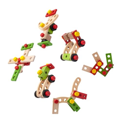 POPETPOP 1Satz Werkzeugkasten aus Holz für DIY Reparaturspielzeug für Jungen und Fördert Nachahmung und Praktische Fähigkeiten für Geburtstage und Feiertage von POPETPOP