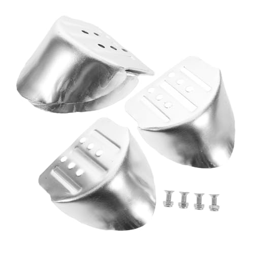 POPETPOP 2 Paare Stelzenbasiszubehör Teile Für Trockenbau-stelzen Stelzenabsatzhalterung Ersatzteile Für Trockenbaustelzen Fersenklammern Silver Aluminiumlegierung von POPETPOP