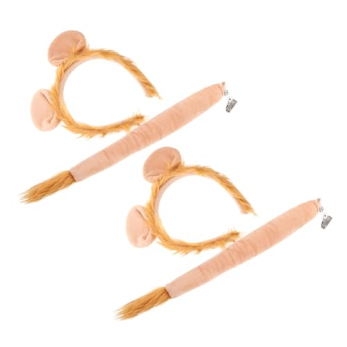 POPETPOP 2 Sätze Haarreif und Teiliges Party Accessoire Tierkostüm Kopfdekor für Mädchen Robustes Material Einzigartiges Design für Karneval Cosplay und Festlichkeiten von POPETPOP