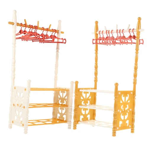 POPETPOP 2 Sätze Kleiderregalspielzeug Aufhänger Bausatz Miniatur Möbel Mini Kleiderbügel Mini-Kleiderständer Mini Kleiderbügel zur Aufbewahrung Mini -Kleiderbügel Abs Zufällige Farbe POPETPOP 2 Sätze Kleiderregalspielzeug Aufhänger Bausatz Miniatur Möbel Mini Kleiderbügel Mini-Kleiderständer Mini Kleiderbügel zur Aufbewahrung Mini -Kleiderbügel Abs Zufällige Farbe von POPETPOP