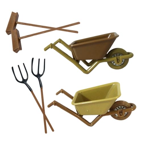 POPETPOP 2 Sets Mini Kinderwagenmodell Mini Gartendekorationen Zarte Mini Hausdekoration Zarte Miniatur Spielzeugminiaturen Zum Basteln Miniaturmodell Verschleißfestes Zufällige Farbe von POPETPOP