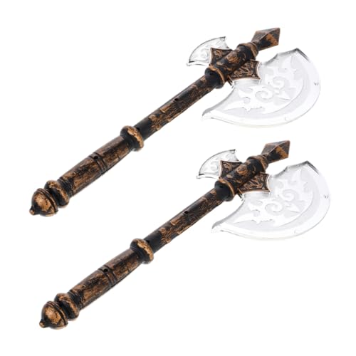 POPETPOP 2 Stück Halloween Bühnenrequisite mit Wikingeraxt Design Farblich Zufällig Auffällige Party deko für Halloween Cosplay Events Langlebig und Detailreich Gestaltet Zufällige Farbe von POPETPOP