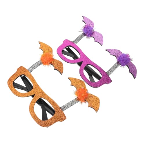 POPETPOP 2 Stück Halloween Party Bat Brillenrahmen aus Kreative Cosplay Accessoires in Orange und für Karneval und Maskenball Leicht Anzuziehen und Wiederverwendbar POPETPOP 2 Stück Halloween Party Bat Brillenrahmen aus Kreative Cosplay Accessoires in Orange und für Karneval und Maskenball Leicht Anzuziehen und Wiederverwendbar von POPETPOP