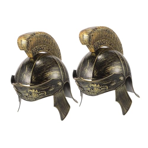 POPETPOP 2stücke Römischer Ritterhelm Kostüm Zubehör Für Halloween Cosplay Einstellbarer Mittelalterlicher Krieger Helm Für Erwachsene Und Langlebig Und Bequem POPETPOP 2stücke Römischer Ritterhelm Kostüm Zubehör Für Halloween Cosplay Einstellbarer Mittelalterlicher Krieger Helm Für Erwachsene Und Langlebig Und Bequem von POPETPOP