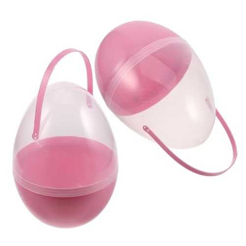 POPETPOP 2 Stück Ostereier Osterei Schale Riesen-osterei Aus Plastik Ostern Plastikdekoration Befüllbarer Ostereiball Befüllbare Osterbehälter Osterei-verzierung Pp Rosa POPETPOP 2 Stück Ostereier Osterei Schale Riesen-osterei Aus Plastik Ostern Plastikdekoration Befüllbarer Ostereiball Befüllbare Osterbehälter Osterei-verzierung Pp Rosa von POPETPOP