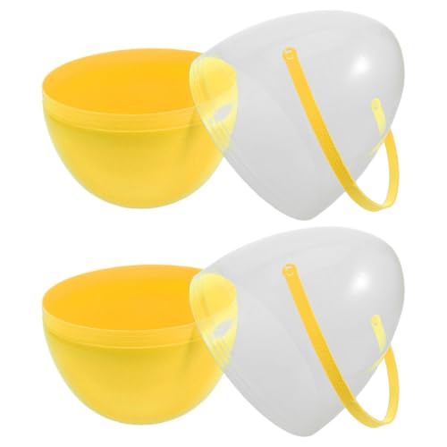 POPETPOP 2 Stück Ostereier Osterkorb Plastikeier Für Osterei-eimer Gastgeschenke Für Ostern Jumbo-plastik-eier Ostereihalter Osterei-korb Riesiges Osterei Yellow Pp POPETPOP 2 Stück Ostereier Osterkorb Plastikeier Für Osterei-eimer Gastgeschenke Für Ostern Jumbo-plastik-eier Ostereihalter Osterei-korb Riesiges Osterei Yellow Pp von POPETPOP