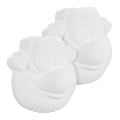 POPETPOP 2 Stück PVC Blanko Froschmasken zum Selbstbemalen Leichte Kreative Kostüm Masken für DIY Tiermaske für Halloween Karneval und von POPETPOP