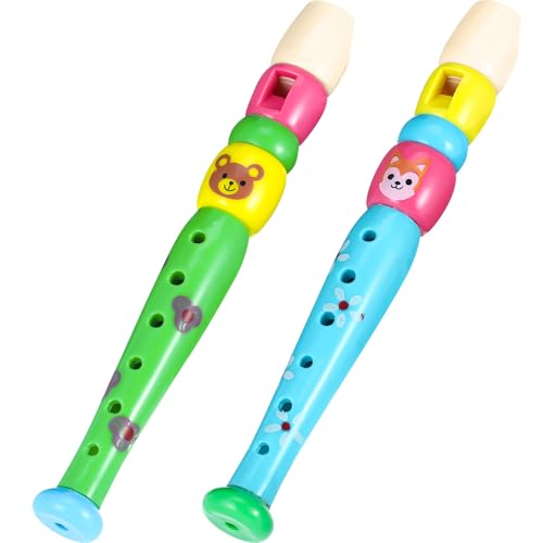 POPETPOP 2 Stück Sechsloch-blockflötenspielzeug, Pädagogisches Musikspielzeug für Kinder,, Musikinstrument aus Kunststoff für Kleinkinder POPETPOP 2 Stück Sechsloch-blockflötenspielzeug, Pädagogisches Musikspielzeug für Kinder,, Musikinstrument aus Kunststoff für Kleinkinder von POPETPOP