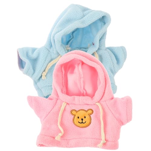 POPETPOP 2 Stück Teiliges Austauschbare Bären Puppenkleidung Plüschbär Outfit Kinderkleidung Kuscheltierset Rosa und Blau für Puppen POPETPOP 2 Stück Teiliges Austauschbare Bären Puppenkleidung Plüschbär Outfit Kinderkleidung Kuscheltierset Rosa und Blau für Puppen von POPETPOP