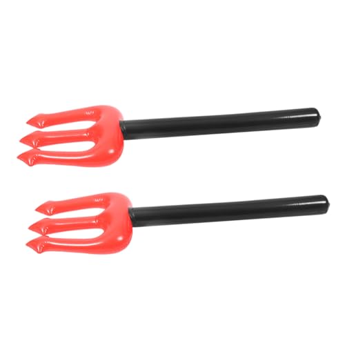 POPETPOP 2 Stück Teiliges Halloween PVC Aufblasbar Teufelsdreizack Kostümzubehör Rot Leicht Tragbar für Cosplay Party Accessoires POPETPOP 2 Stück Teiliges Halloween PVC Aufblasbar Teufelsdreizack Kostümzubehör Rot Leicht Tragbar für Cosplay Party Accessoires von POPETPOP