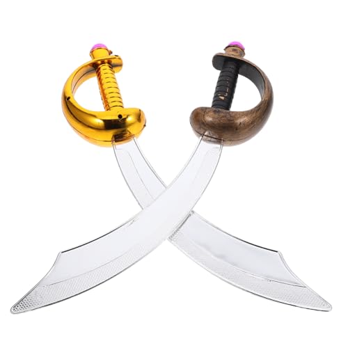 POPETPOP 2 Stück Teiliges PVC Piratensäbel für Realistisches Design Sicheres für Halloween Cosplay und Piratenmottopartys Vielseitig Einsetzbar Kreative Rollenspiele von POPETPOP