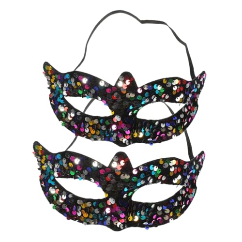 POPETPOP 2 Stück Vintage Pailletten Maske Spitzen Venezianische Augenmaske Unisex für Karneval Halloween Bühnenauftritt Party Kostüm Zubehör POPETPOP 2 Stück Vintage Pailletten Maske Spitzen Venezianische Augenmaske Unisex für Karneval Halloween Bühnenauftritt Party Kostüm Zubehör von POPETPOP