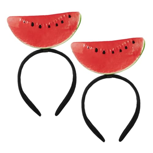 POPETPOP 2 Stück Wassermelonen Stirnband Damen Haarschmuck Sommer Haarreif Cartoon Obst Design Party Festival Zubehör von POPETPOP