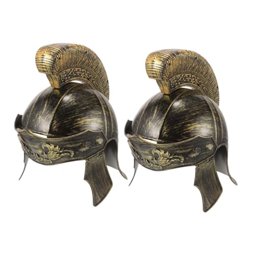 POPETPOP 2 Stücke Kriegerkostüm für Gladiatorkostüm Männer Spartanisches Kostüm für Männer Gladiatorenkostüm mittelalterlicher Helm Kinderkriegerkostüm Plastik Golden POPETPOP 2 Stücke Kriegerkostüm für Gladiatorkostüm Männer Spartanisches Kostüm für Männer Gladiatorenkostüm mittelalterlicher Helm Kinderkriegerkostüm Plastik Golden von POPETPOP