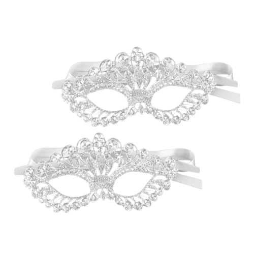 POPETPOP 2-teilige Strass-maske: Maskerade-kronenmaske Mit Glitzerband, Gesichtsmaske Für Halloween, Karneval, Braut, Abschlussball, Hochzeit POPETPOP 2-teilige Strass-maske: Maskerade-kronenmaske Mit Glitzerband, Gesichtsmaske Für Halloween, Karneval, Braut, Abschlussball, Hochzeit von POPETPOP