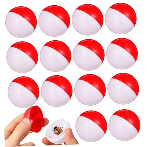 POPETPOP 20 Stück Runde Kunststoff Kapseln Leere Spielzeugkugeln für Automaten Sichere Party Giveaways und Preise Leicht Transportierbar und Einfach zu Reinigen für Veranstaltungen von POPETPOP
