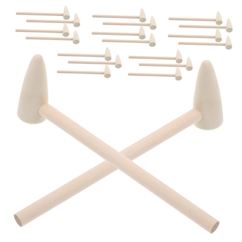 POPETPOP 20-teiliges Holzhammer-spielzeugset Für Kinder: Mini-schlägel Für Kleinkinder Zum Basteln, Holzhämmer Für Schlagspiele Und Fantasievolles Spielen Der Kinder von POPETPOP