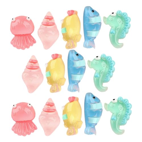 POPETPOP 20Stücke Meerestiere Figuren Leuchtende Kunstharz Dekoration für Aquarium und Puppenhaus für Raumgestaltung und Pädagogische Zwecke Sicheres und Langlebiges POPETPOP 20Stücke Meerestiere Figuren Leuchtende Kunstharz Dekoration für Aquarium und Puppenhaus für Raumgestaltung und Pädagogische Zwecke Sicheres und Langlebiges von POPETPOP