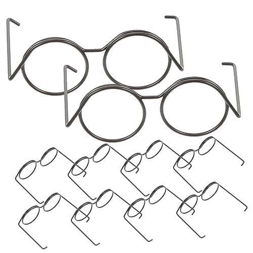 POPETPOP 20Stücke Puppenbrillen Retro Metallrahmen Runde Brille ohne Gläser Modisches Puppenzubehör für Puppenhaus Bastelbedarf und Kreative Dekorationen POPETPOP 20Stücke Puppenbrillen Retro Metallrahmen Runde Brille ohne Gläser Modisches Puppenzubehör für Puppenhaus Bastelbedarf und Kreative Dekorationen von POPETPOP