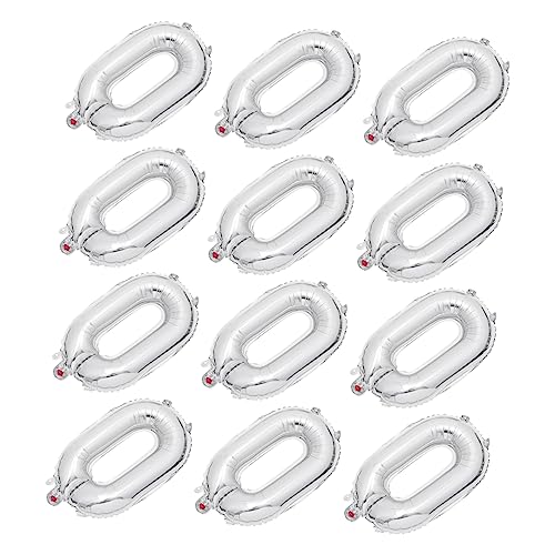POPETPOP 20Stücke Silberne Aluminiumfolie Ballons Dekorative Hängende Partyballons für Geburtstagsfeiern Hochzeiten und Besondere Anlässe von POPETPOP