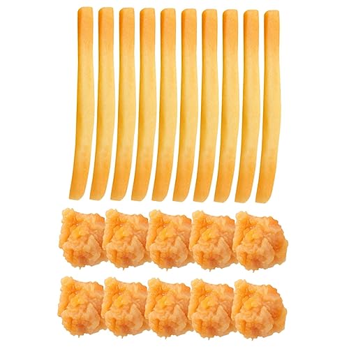 POPETPOP 20Stücke Teiliges Lebensechte Frites und Hühnchen Popcorn Modelle Realistische Künstliche Requisiten für Dekoration Partys aus Langlebigem POPETPOP 20Stücke Teiliges Lebensechte Frites und Hühnchen Popcorn Modelle Realistische Künstliche Requisiten für Dekoration Partys aus Langlebigem von POPETPOP