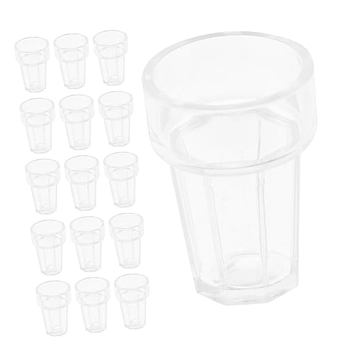 POPETPOP 20Stücke Wasserbecher Mini Gläser für Puppenhausdekoration Rollenspiele und Kreative Gestaltung von Mini Häusern aus Langlebigem Material POPETPOP 20Stücke Wasserbecher Mini Gläser für Puppenhausdekoration Rollenspiele und Kreative Gestaltung von Mini Häusern aus Langlebigem Material von POPETPOP