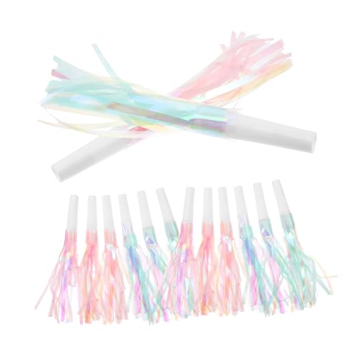 POPETPOP 24 Stück Quastenpfeife Hörner Party Noisemaker Geburtstags-Gebläse Krachmacher-Blowouts Gebläse Krachmacher musikalischer Knaller Geburtstagsausbrüche Plastik POPETPOP 24 Stück Quastenpfeife Hörner Party Noisemaker Geburtstags-Gebläse Krachmacher-Blowouts Gebläse Krachmacher musikalischer Knaller Geburtstagsausbrüche Plastik von POPETPOP