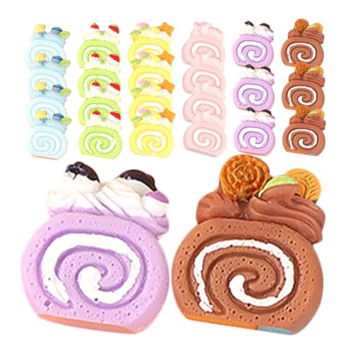 POPETPOP 24Stücke Kuchen Essbares Dessert Modell Puppenhaus Mini Küchenszene Miniaturen für Kreative Spielwelten Gemischt POPETPOP 24Stücke Kuchen Essbares Dessert Modell Puppenhaus Mini Küchenszene Miniaturen für Kreative Spielwelten Gemischt von POPETPOP