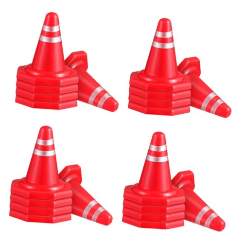 POPETPOP 24Stücke Mini Verkehrskegel Rotes für Kreative Straßenzaun Deko für Spielteppiche und Verkehrsthemen Vielseitig für Drinnen und Draußen POPETPOP 24Stücke Mini Verkehrskegel Rotes für Kreative Straßenzaun Deko für Spielteppiche und Verkehrsthemen Vielseitig für Drinnen und Draußen von POPETPOP