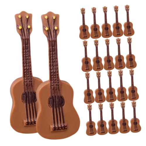 POPETPOP 25Stücke Miniaturgitarren Kreative Musikinstrumente Deko Hausdekoration Detailgetreue Nachbildung für Sammler und Puppenhäuser POPETPOP 25Stücke Miniaturgitarren Kreative Musikinstrumente Deko Hausdekoration Detailgetreue Nachbildung für Sammler und Puppenhäuser von POPETPOP