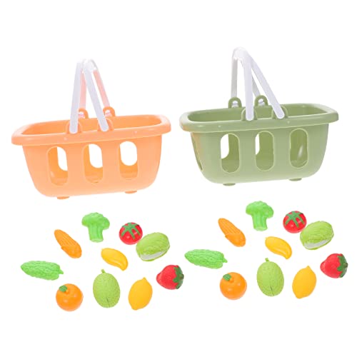 POPETPOP 2Sätze Mini Einkaufskorb mit Künstlichem Gemüse für Puppenhaus Teiliges für zur von Kreativität und Rollenspiel POPETPOP 2Sätze Mini Einkaufskorb mit Künstlichem Gemüse für Puppenhaus Teiliges für zur von Kreativität und Rollenspiel von POPETPOP
