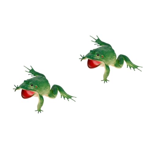 POPETPOP 2St Simulation Froschspielzeug Tiere kognitive Requisiten -Froschmodell Simulationsfrösche Desktop-Froschfiguren Frösche Figuren Frösche schmuck Frösche Modell PVC Green POPETPOP 2St Simulation Froschspielzeug Tiere kognitive Requisiten -Froschmodell Simulationsfrösche Desktop-Froschfiguren Frösche Figuren Frösche schmuck Frösche Modell PVC Green von POPETPOP