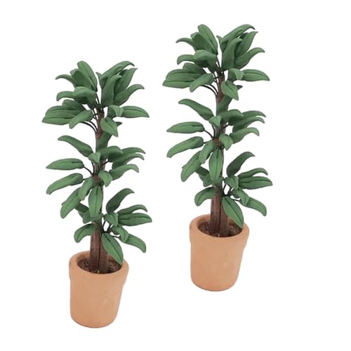 POPETPOP 2Stücke Bonsai Kunstpflanze für Puppenhaus Dekoration Realistisches Design Kompakt und Detailverarbeitung für Miniaturwelten und Spielszene POPETPOP 2Stücke Bonsai Kunstpflanze für Puppenhaus Dekoration Realistisches Design Kompakt und Detailverarbeitung für Miniaturwelten und Spielszene von POPETPOP