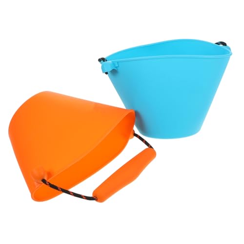 POPETPOP 2Stücke Kleiner Tragbarer Klapp Sandeimer aus Silikon Faltbarer Wassereimer für Strand Garten und Sandkasten Leichtes und Sicheres Strandspielzeug POPETPOP 2Stücke Kleiner Tragbarer Klapp Sandeimer aus Silikon Faltbarer Wassereimer für Strand Garten und Sandkasten Leichtes und Sicheres Strandspielzeug von POPETPOP