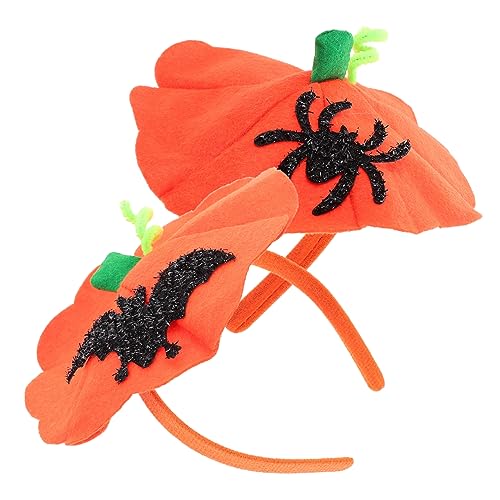 POPETPOP 2Stücke Kürbishut Design Stirnbänder für Halloween Haardekoration für Party Festlichkeiten und Fledermaus für Erwachsene POPETPOP 2Stücke Kürbishut Design Stirnbänder für Halloween Haardekoration für Party Festlichkeiten und Fledermaus für Erwachsene von POPETPOP
