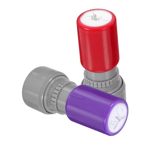 POPETPOP 2Stücke Lustige Stempel Selbstfärbende Stempel für Scherze Tragbares Streichspielzeug Realistische Insektenmuster für Aprilscherze und Partys von POPETPOP